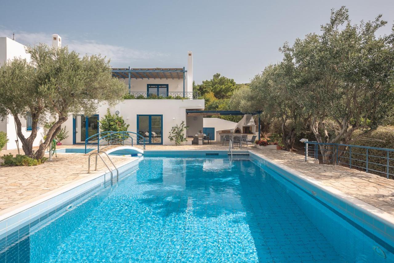 Summer Villa Pasiphae Private Pool - Bbq -Beach 2Min Соунио Екстериор снимка