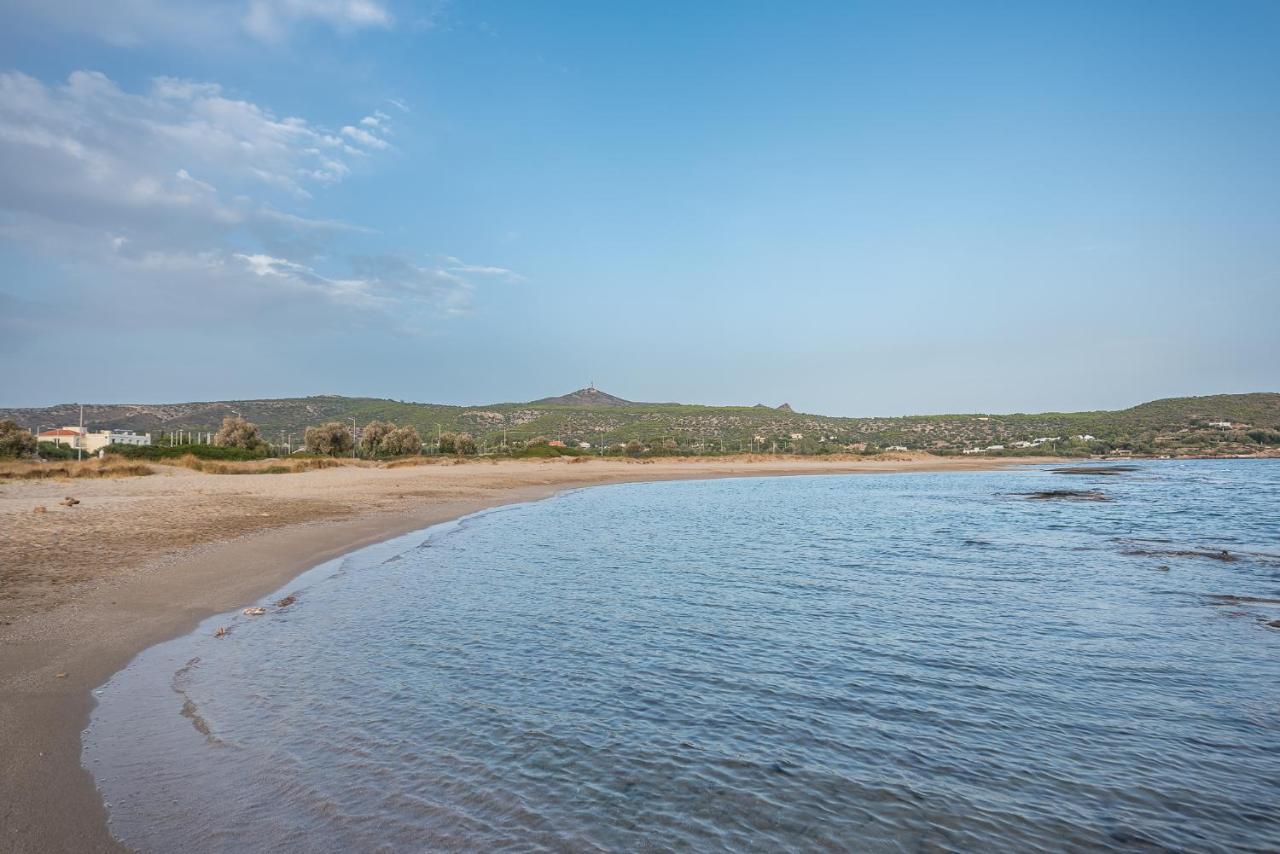 Summer Villa Pasiphae Private Pool - Bbq -Beach 2Min Соунио Екстериор снимка