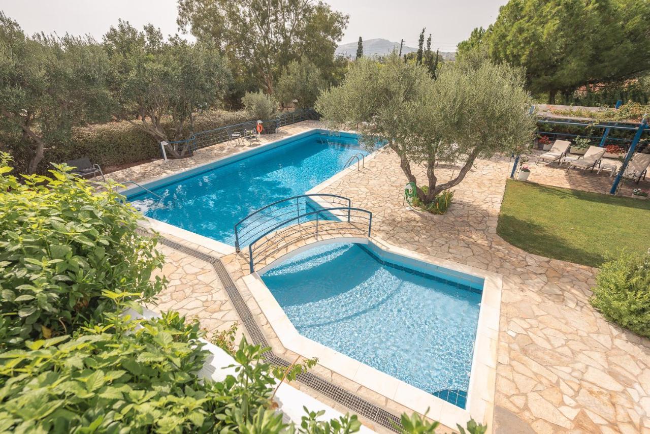 Summer Villa Pasiphae Private Pool - Bbq -Beach 2Min Соунио Екстериор снимка