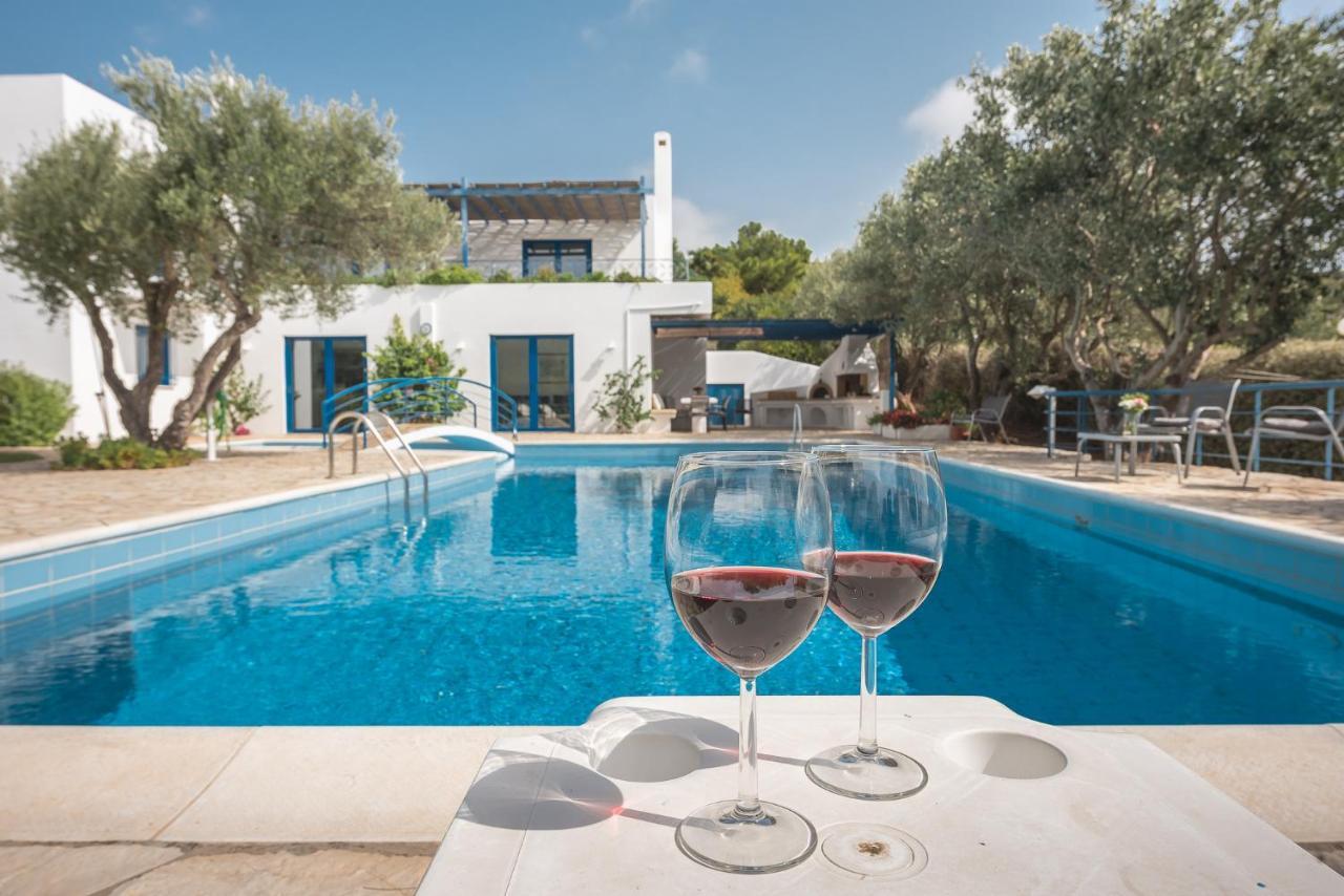 Summer Villa Pasiphae Private Pool - Bbq -Beach 2Min Соунио Екстериор снимка