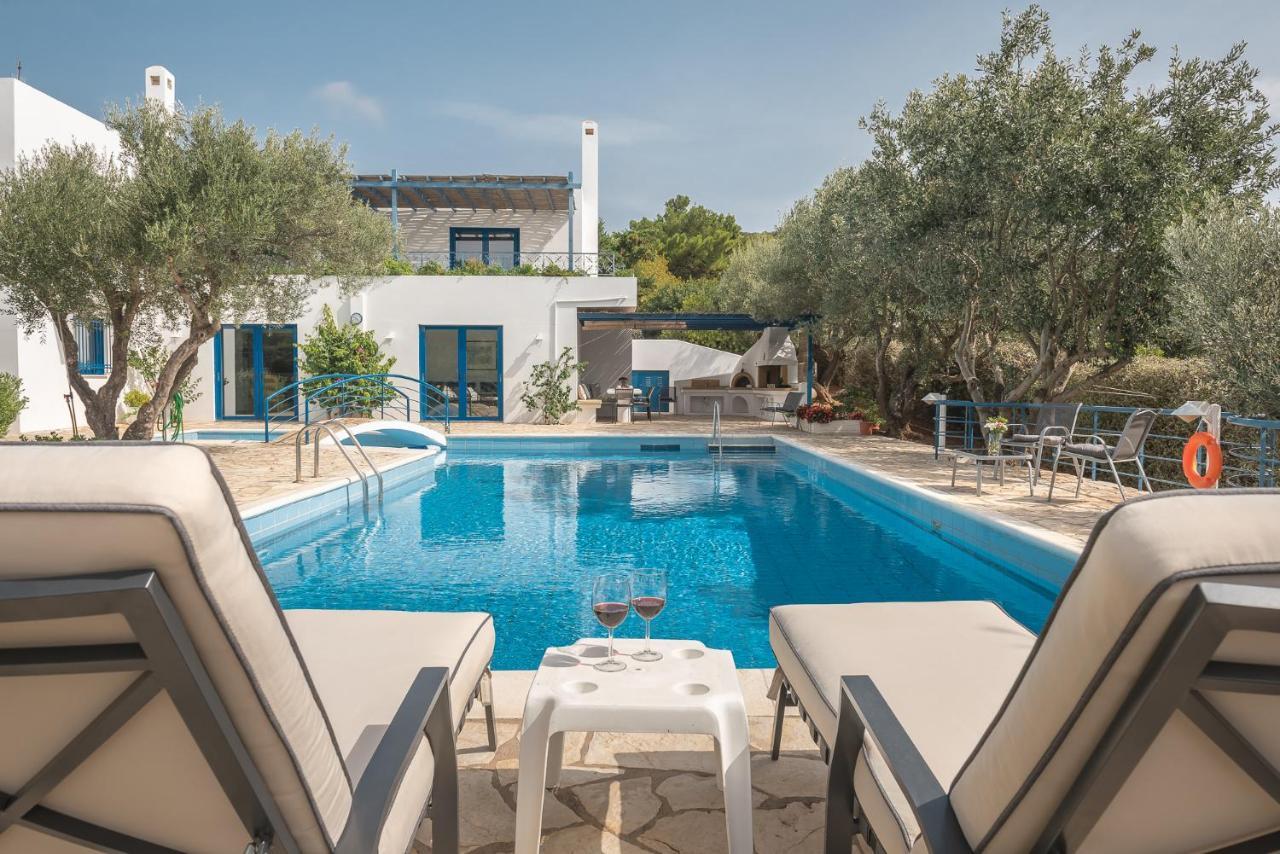 Summer Villa Pasiphae Private Pool - Bbq -Beach 2Min Соунио Екстериор снимка