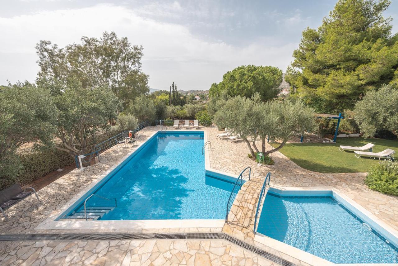 Summer Villa Pasiphae Private Pool - Bbq -Beach 2Min Соунио Екстериор снимка