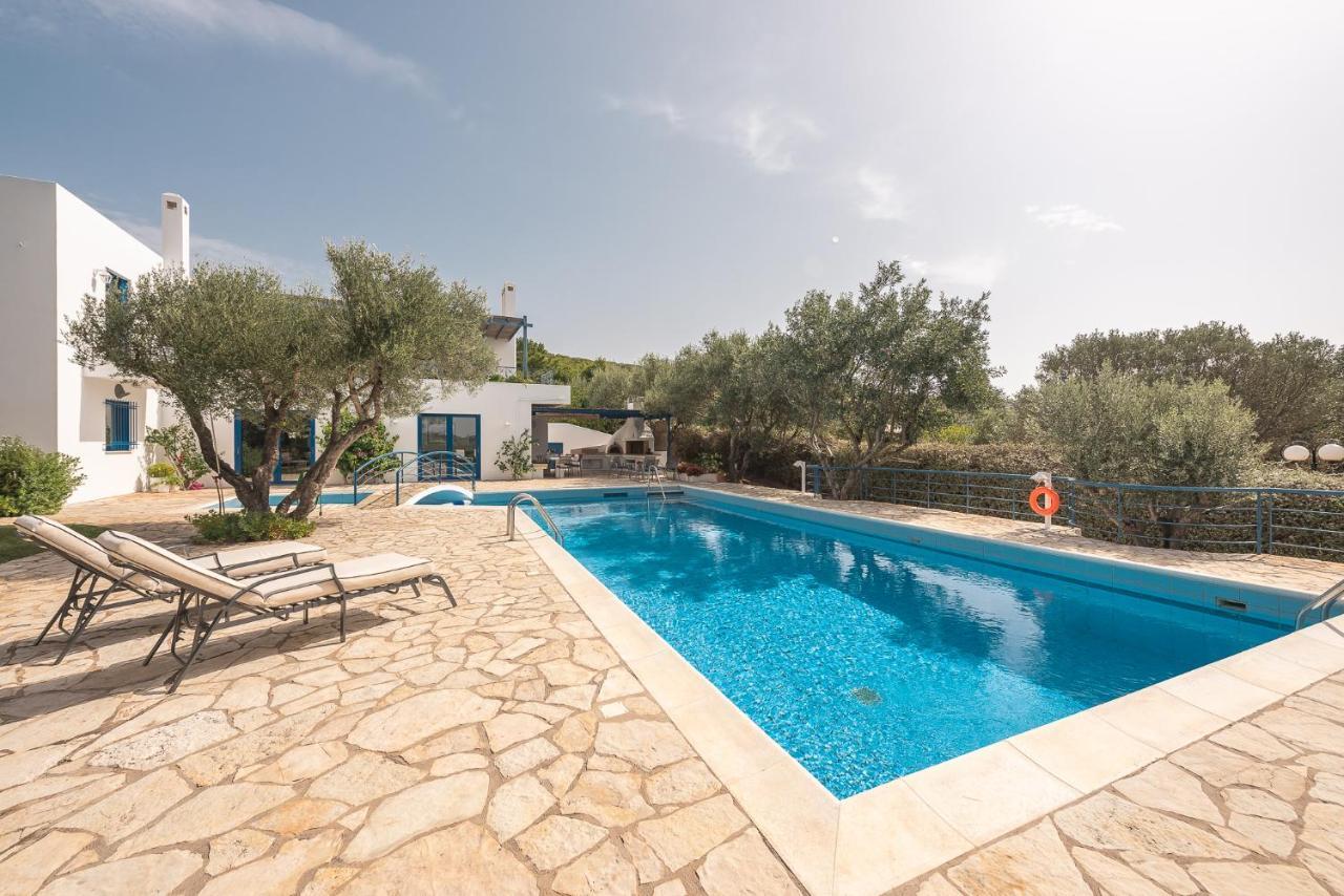 Summer Villa Pasiphae Private Pool - Bbq -Beach 2Min Соунио Екстериор снимка